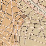 Plan d'une première configuration urbaine dans le quartier Ma Campagne, Bruxelles (1886)