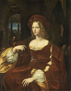 Giovanna d'Aragona (omkring 1518), målning av Rafael.