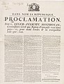 29 août 1793 - Proclamation en langue créole de Léger-Félicité Sonthonax, commissaire envoyé à Saint-Domingue par la Législative, faite au Cap Français. Uploadé par Archives Nationales.