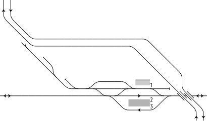 三河知立駅 構内配線略図（2009年）