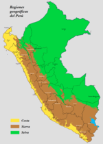 Miniatura para Regiones geográficas tradicionales del Perú