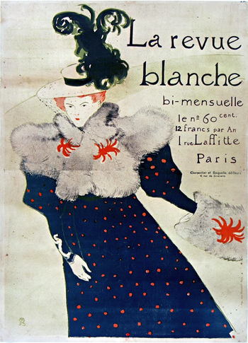 Estampe de Toulouse-Lautrec pour la Revue blanche