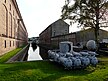 Королевский военно-морской музей в Хортене, Норвегия. Экспонаты во дворе музея и на воде у музея. Сентябрь 2012.