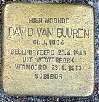 Stolperstein für David van Buuren