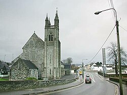 Catholic church of St Mary's in Stranorlar mit Uhrturm (2008)