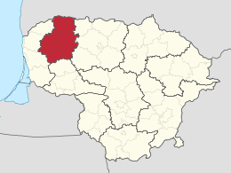 Contea di Telšiai – Localizzazione