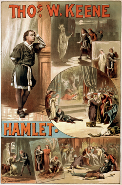 1884 poster for Hamlet