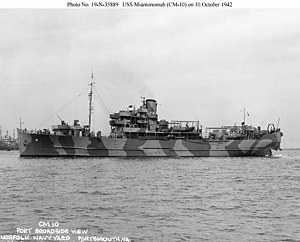 Near the Norfolk Navy Yard on 10 October 1942 after a refit that produced only minor changers to her appearance