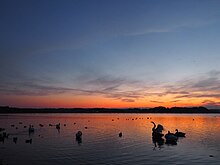 夕暮れの内沼（宮城県栗原市・登米市）