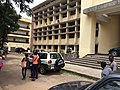 Vue partielle façade rectorat Université Marien-Ngouabi à Brazzaville. Ex-Hôtel Impérial (au Plateau).