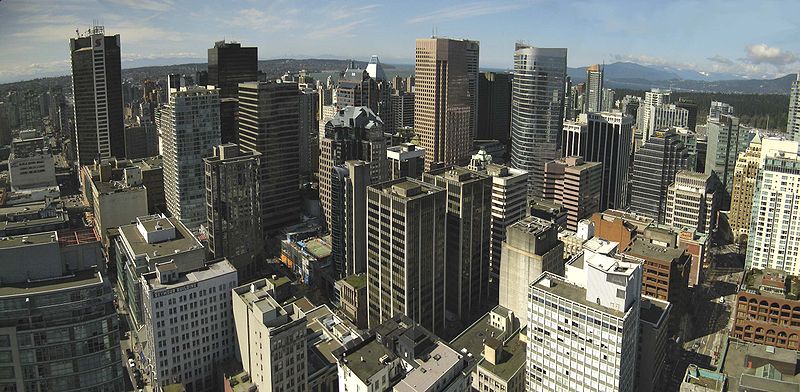 800px Vancouver downtown 世界1住みやすい都市ランキング発表！