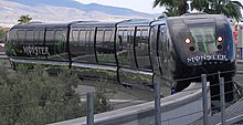 Monster advertising on the Las Vegas Monorail (2007) Vegas monorail 2007 with advertisement of "Monster energy" drink (cropped).jpg