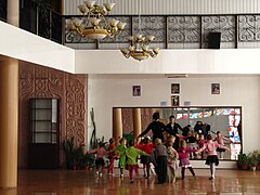 Danseundervisning for børn i Vasylkivs kulturhus.