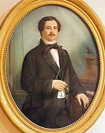 Portrait de Jean-Baptiste Campistron, pastel (1857).