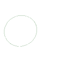 図２：鉛直方向の直線（図示せず）の周りを回転する円。直線に垂直な方向の微分成分が残る。