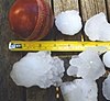 Hailstones from the 1999 Sydney hailstorm