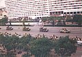 1999年中華人民共和國成立50周年慶祝活動時離開廣場後的坦克