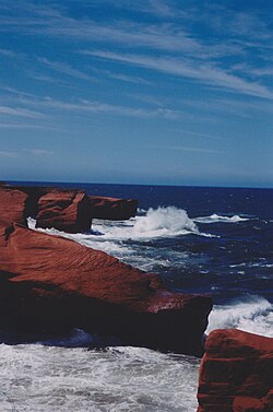 Gulf of St Lawrence. Magdalen Island, Cap-aux-Meules, Chemin du Phare