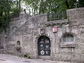 Historisierende Freitreppenanlage mit Terrasse