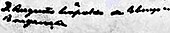 signature d'Auguste de Saxe-Cobourg-Gotha (1867-1922)