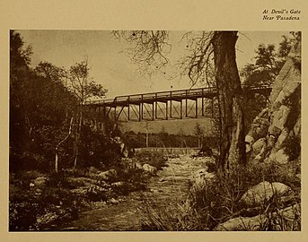 "At Devil's Gate Near Pasadena" 1904