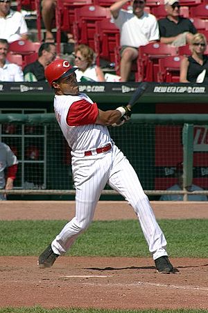 Barry Larkin, Cincinnati Reds, 2004, by Rick D...