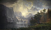 Сред планините Сиера Невада, Калифорния, 1868, Музей на американското изкуство „Смитсониън“, Вашингтон, окръг Колумбия