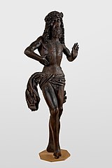 16th century sculpture of suffering Christ [cs], Cheb, Czechia Bolestny Kristus (poc. 16. stol.), Cheb.jpg