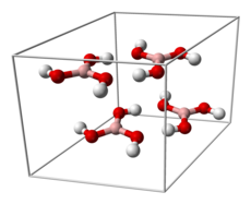 Elementarzelle von Sassolin