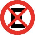 Prohibido estacionar y detenerse