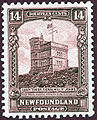 Newfoundlandse postzegel met afbeelding van de toren