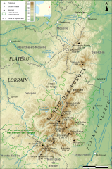 Mapa pasma górskiego