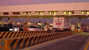 Pintu tol San Marcos, di Lebuhraya México-Puebla (Mexico)