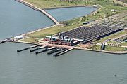 Overview of the terminal and train sheds