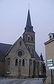 La iglesia en invierno.