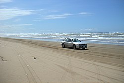 Running on the beach at Chirihama Nagisa Driveway in Hakui