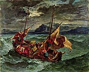 Eugène Delacroix, Cristo no Mar da Galiléia, 1854