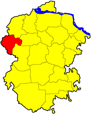 Красночетайский район/ муниципальный округ на карте