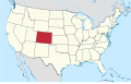 Колорадо на карте США