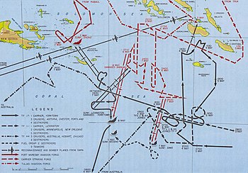 English: Battle of the Coral Sea