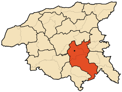 Location of the District in the Chlef Province.