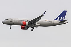 Airbus A320neo der Scandinavian Airlines Connect