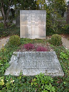 Eduard Wilhelm Vischer-Jenny (1903–1996) Dr. phil., Historiker, Gymnasiallehrer, Landesarchivar und -bibliothekar. Grab auf dem Friedhof Wolfgottesacker, Basel