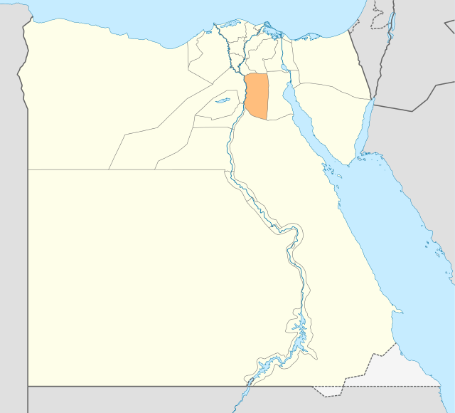 Harta guvernoratului Cairo  în cadrul Egiptului