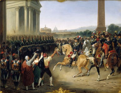 Francuska vojska pod Bertjeom ulazi u Rim.