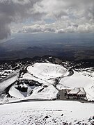 Cratère Silvestri depuis le refuge de Sapienza.