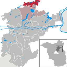 Läget för kommunen Friedrichswalde i Landkreis Barnim