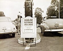 Precious resources such as food and gasoline had to be rationed.