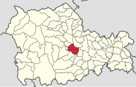 Location in Neamț County