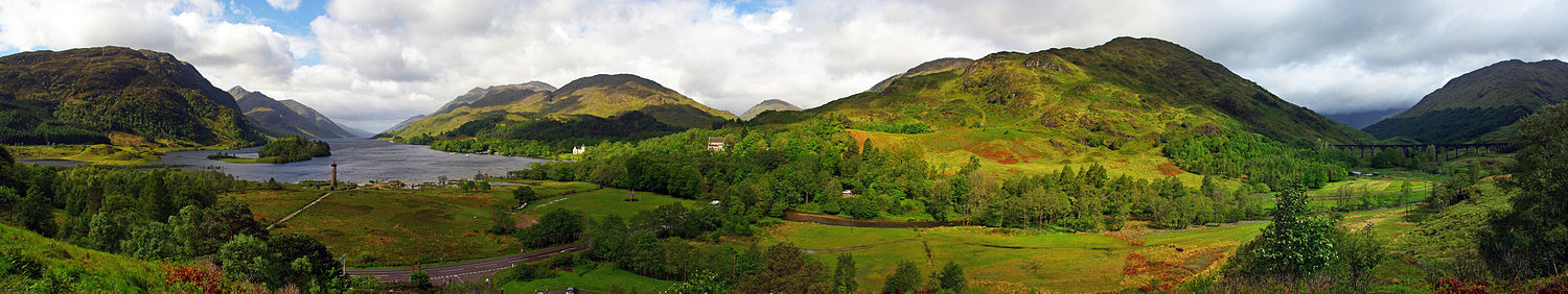 Panorama von Glenfinnan